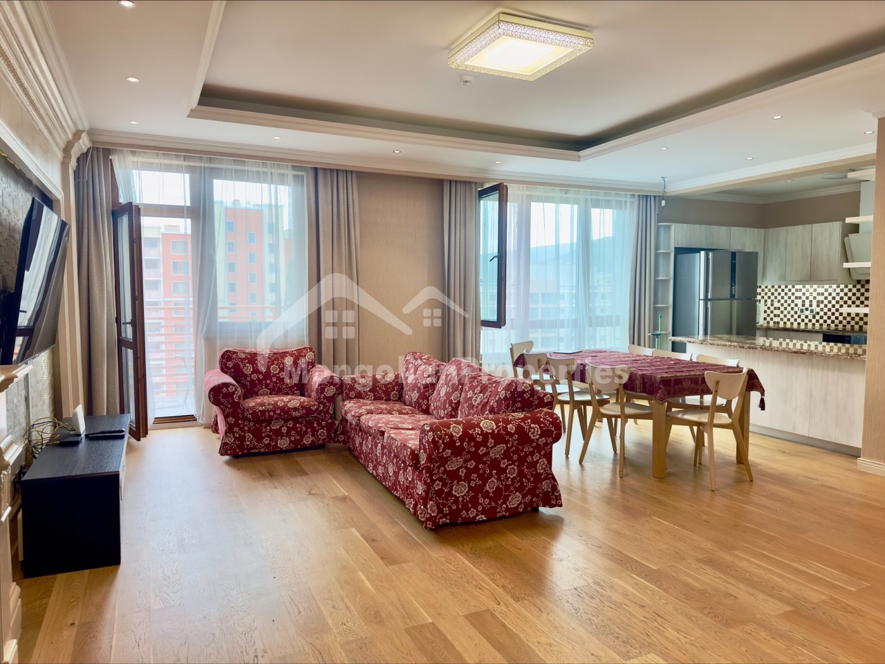 fully furnished, beautiful 3 bedroom apartment for rent next to the river garden