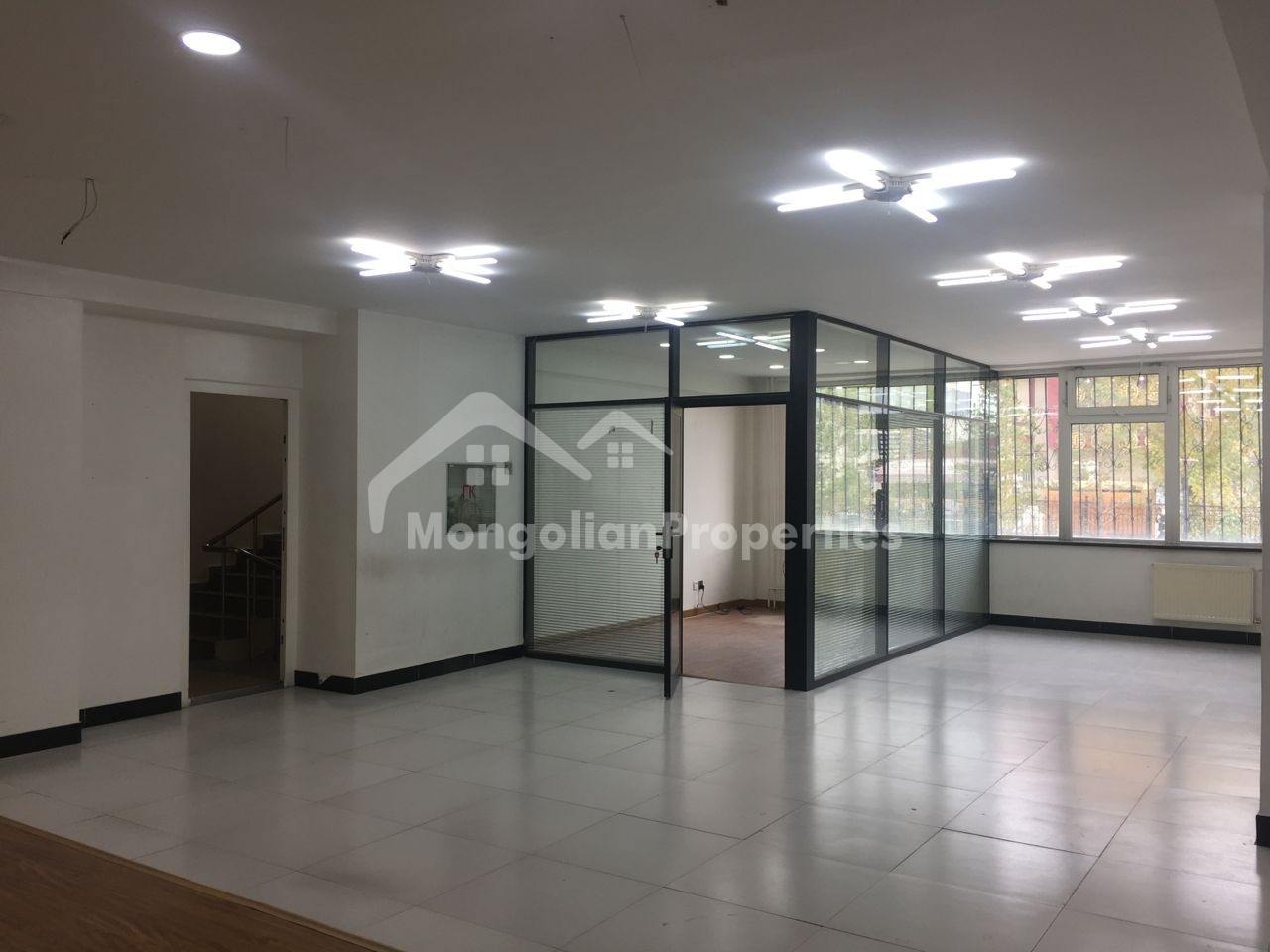 Spacious Parking, 680m2, 2 stoery office building is for rent just behind Tengis Cinema